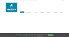 Desktop Screenshot of maximilium-orthopaedie.de